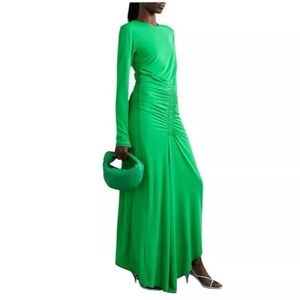 ALC Elegant Green Long Sleeve Dress